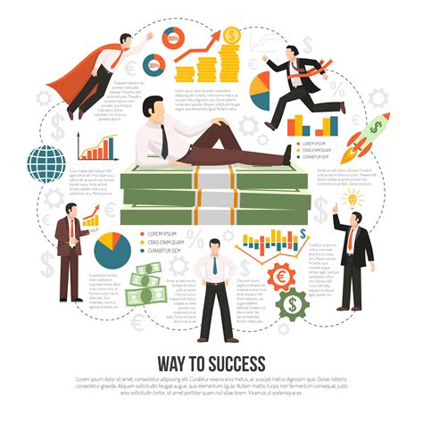 Way To Success Flat Infographic Poster 483329 Vector Art at Vecteezy