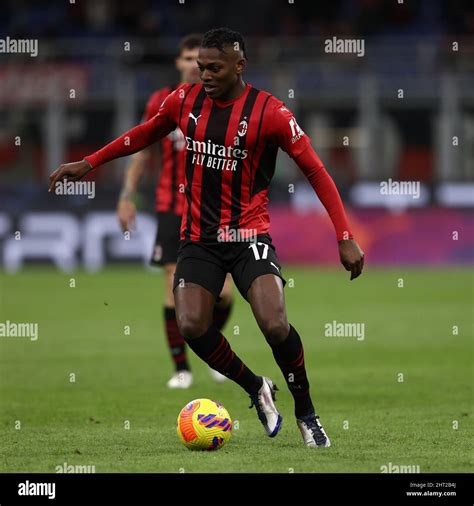 San Siro stadium, Milan, Italy, February 25, 2022, Rafael Leao (AC ...