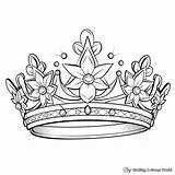 Coloring Pages Of Princess Tiaras sketch template