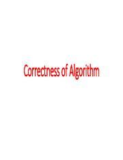 Proving Correctness of Algorithm: Techniques and Examples | Course Hero