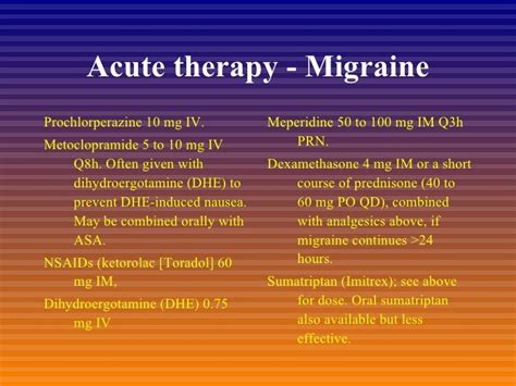 Headache management