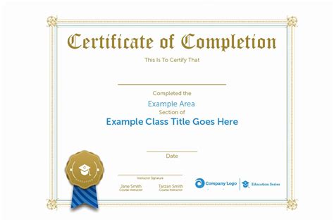 √ 20 Google Docs Certificate Of Completion ™ | Dannybarrantes Template