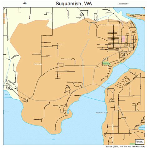 Suquamish Washington Street Map 5369170