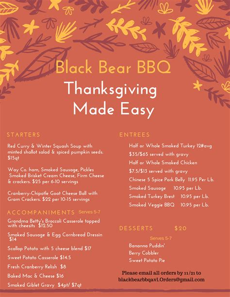 Thanksgiving meal options from WNC restaurants, butcher shops ...