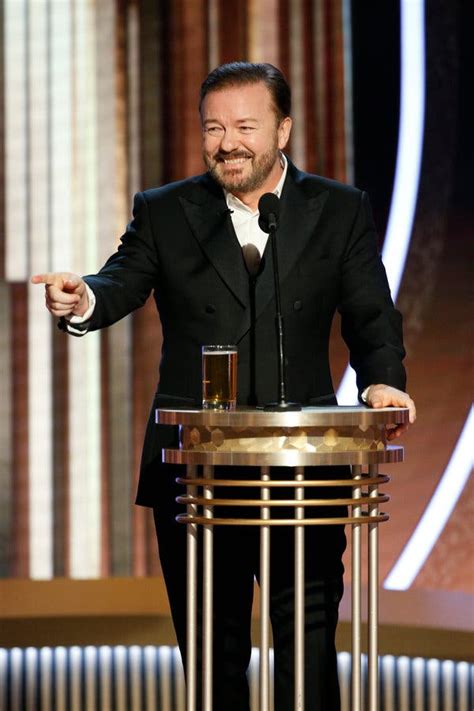 In Golden Globes Monologue, Ricky Gervais Gets Bleeped, Twice - The New York Times