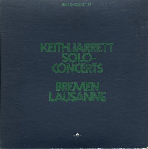 Keith Jarrett : Solo Concerts - Bremen Lausanne (3LP Box Set)