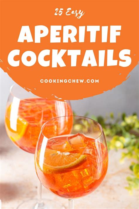 25 EASY Aperitif Cocktails To Serve At Your Next Fun Soiree!🍸