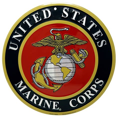 Buy Ramsons Imports United States Marine Corps Emblem 12" Round Metal Sign Online at desertcart ...