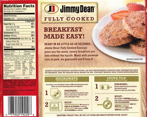 Jimmy Dean Fully Cook Pork Sausage Patties review – Shop Smart