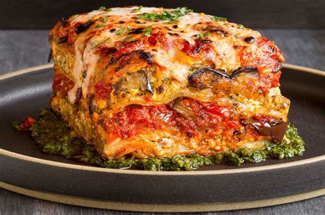 Vegan Grilled Garden Vegetable Lasagna With Puttanesca Sauce – The Forward