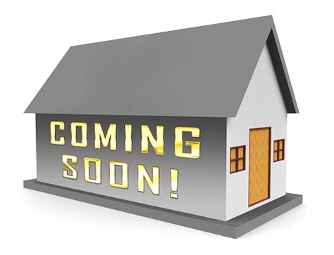 Coming Soon Icon Shows Upcoming Real Estate Property Available 3d Illustration - Fotografie ...