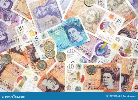 New UK Currency Money Background Editorial Stock Photo - Image of pound ...