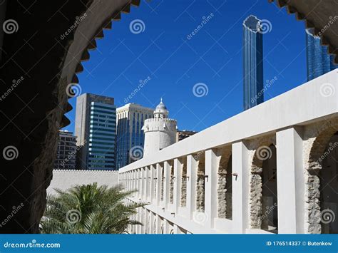 Qasr Al-Hosn Fort, a Historical Landmark in Abu Dhabi, UAE. Clear Sunny ...