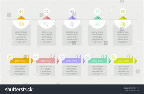 Process Infographic Design Template Timeline Step Stock Vector (Royalty Free) 2030387519 ...