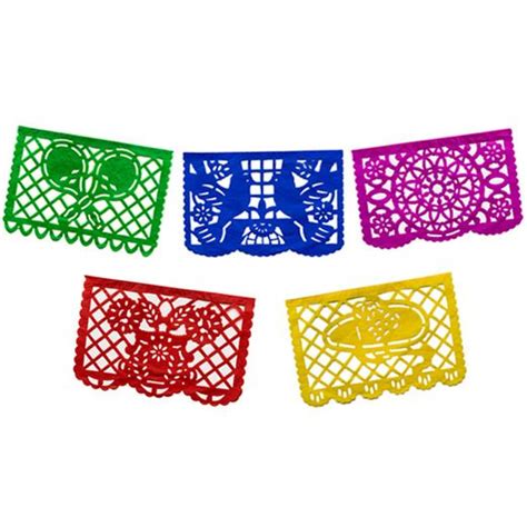 Small Paper Picado Banner- Multicolor | Fiesta Party Supplies