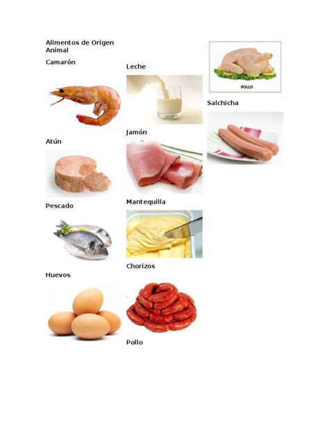 10 Alimentos de Origen Animal, Vegetal y Mineral