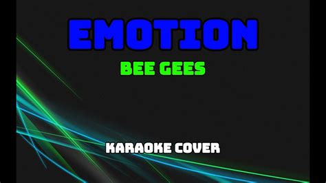 Emotion - Bee Gees (Karaoke Cover) - YouTube