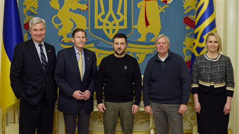 Sheldon Whitehouse and Senate delegation visit Zelenskyy in Ukraine