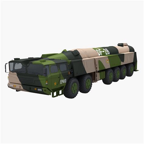 Chinese DF-26 Missile 3D Model $159 - .obj .max .fbx .3ds - Free3D