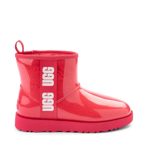 Womens UGG® Classic Clear Mini II Boot - Hibiscus | Journeys