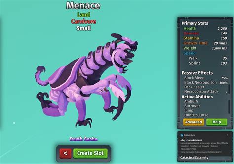 Menace Species | Creatures of Sonaria | Roblox | eBay