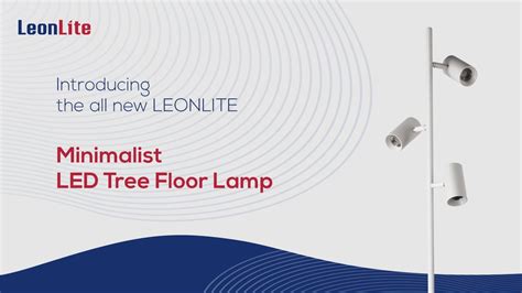 Minimalist LED Tree Floor Lamp - YouTube