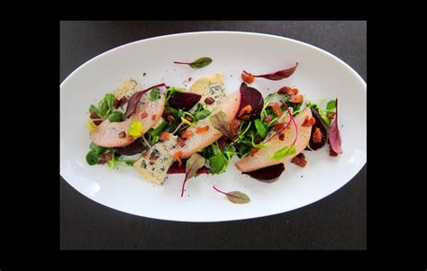 Roasted Beet Poached Pear Salad - Edible Communities