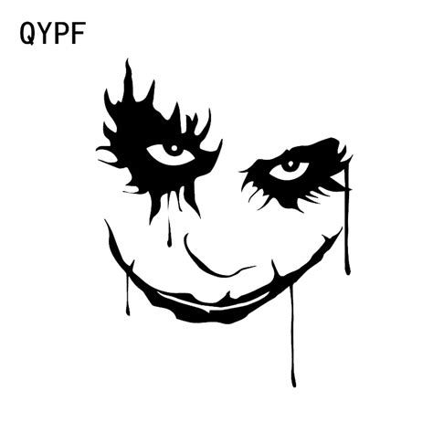 QYPF 11.4*14.6 Funny Halloween Scary Ghost Face Decor Car Sticker Vinyl Silhouette C16 2289-in ...