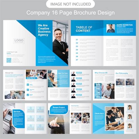 Premium Vector | Company profile brochure template