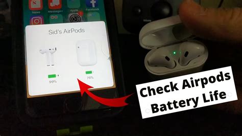 How Do You Check The Battery Life On The Apple Airpods With An iPhone - YouTube