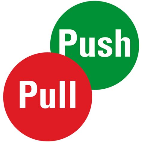 Push Pull Sign Png