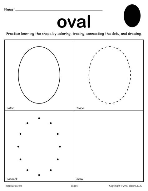 Oval Tracing Worksheet Preschool | Name Tracing Generator Free