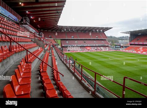 LIEGE, BELGIUM - APRIL 18: general view of Maurice Dufrasnestadion home ...