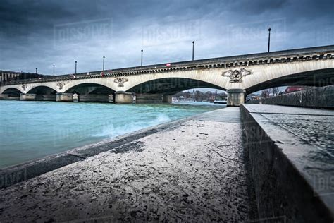 Bridge over Seine river, Paris, France - Stock Photo - Dissolve