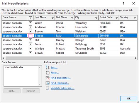 How To Create A List In Excel For Mail Merge - Printable Templates Free