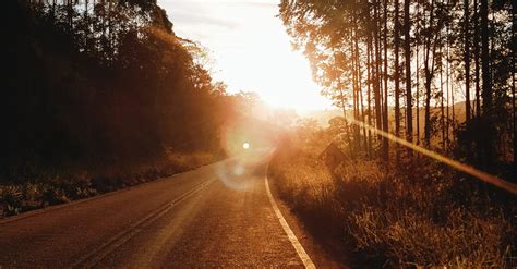 Photo of Highway During Golden Hour · Free Stock Photo