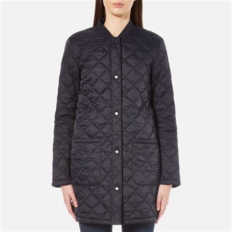 Barbour Heritage Women's Summer Border Jacket - Navy - Free UK Delivery ...