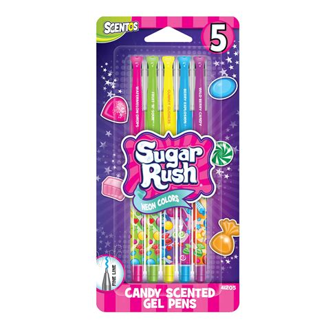 5 Pack Sugar Rush Gel Pens - Scented - Schylling