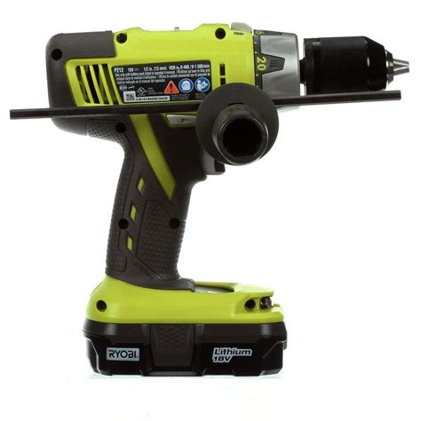 Ryobi Hammer Drill Tool Kit 18-Volt ONE+ Cordless 1/2 in. Battery ...