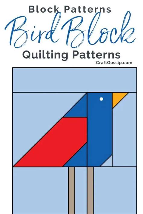 Free Quilting Block pattern: Bird block – Quilting