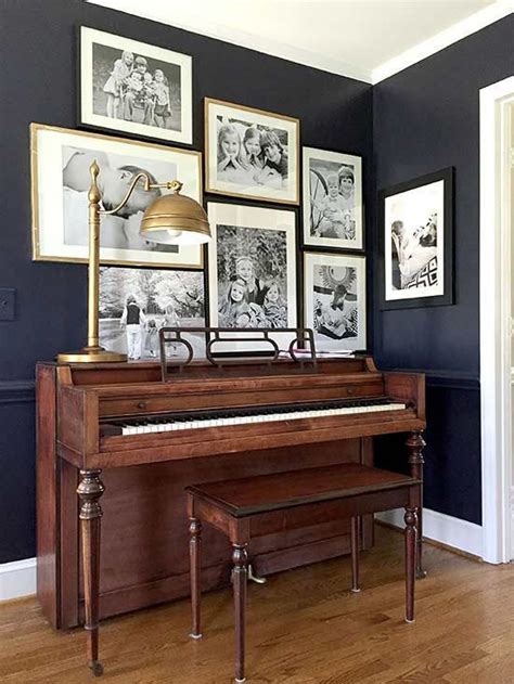 34 Creative Wall Art Ideas for Every Blank Spot in Your Home | Piano room decor, Piano decor ...