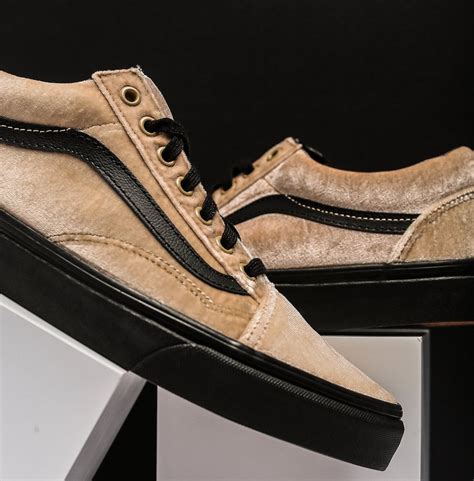 Vans Old Skool Velvet Tan Black - Sneaker Bar Detroit