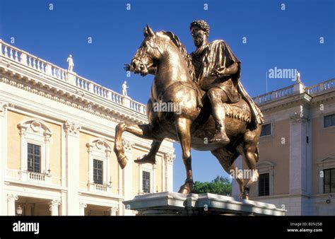 campidoglio: marco aurelio statue, rome, Italy Stock Photo, Royalty ...