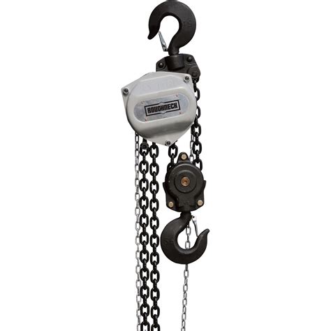 Roughneck Manual Chain Hoist — 5 Ton, 10ft. Lift | Manual Gear Chain ...