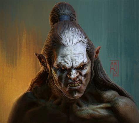 ArtStation - "Uruk-hai" - Mixed Media Illustration | Mixed media ...