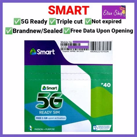 SMART SIMCARD (new packaging) 5G READY BRANDNEW AND SEALED TRIPLE CUT SIM FREE DATA UPON OPENING ...