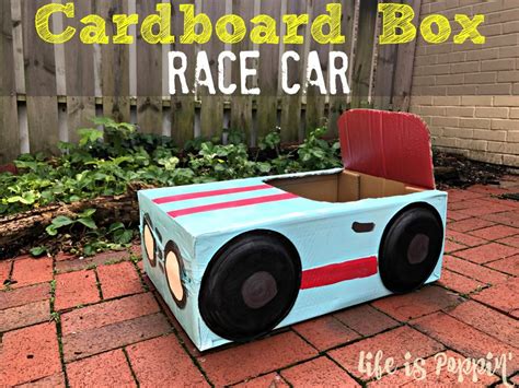 How to Make a Cardboard Box Car - Life is Poppin'