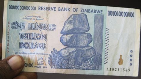 Zimbabwe’s 100-Trillion-Dollar Note Gains in Value