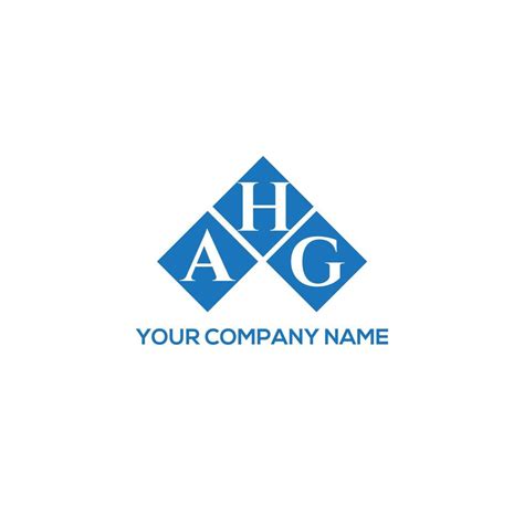 AHG letter logo design on WHITE background. AHG creative initials letter logo concept. AHG ...