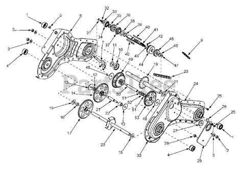 Huskee 21AA414A731 - Huskee Tiller (2005) (Tractor Supply) Transmission Assembly Parts Lookup ...